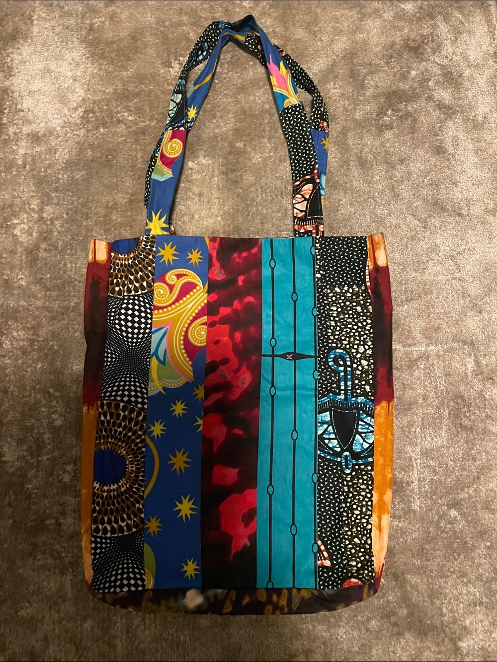 Colorful Patchwork Tote Bag - Multicolor